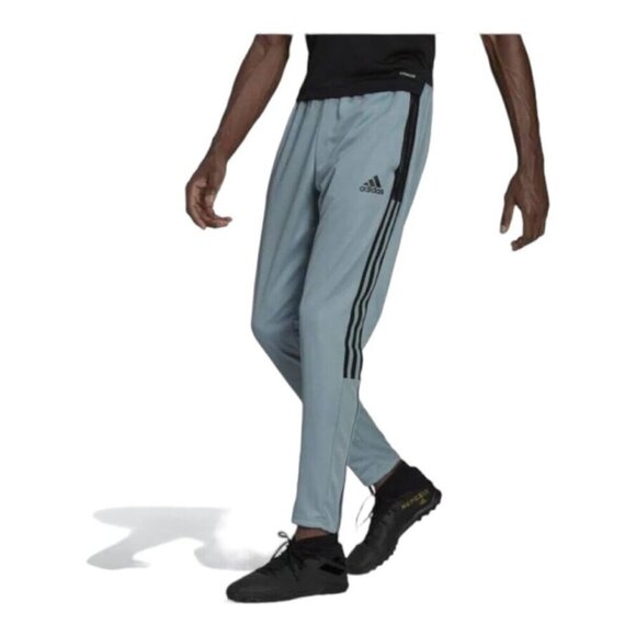Mens Adidas Plus Size 4XL Tiro Soccer Pants AeroReady Gray Blue HK3115 - Picture 1 of 12
